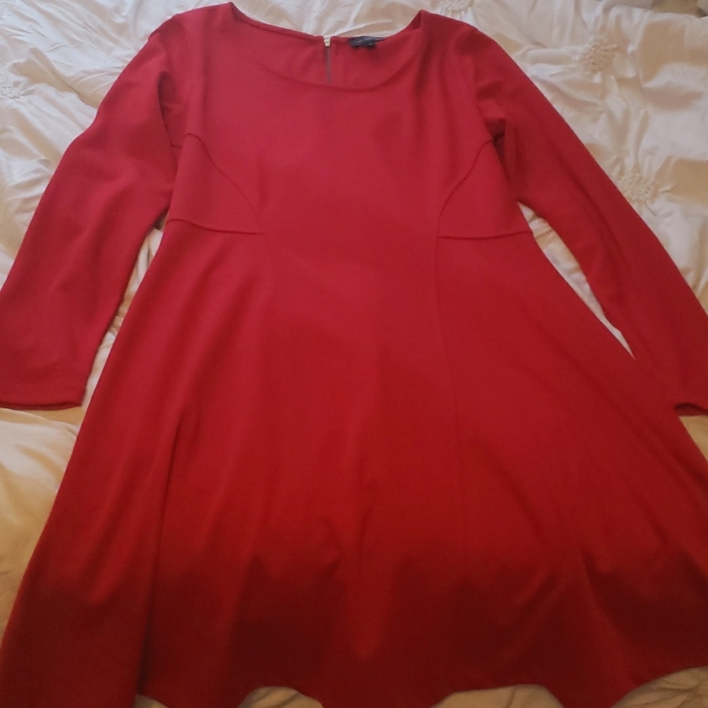 Red cocktail dress